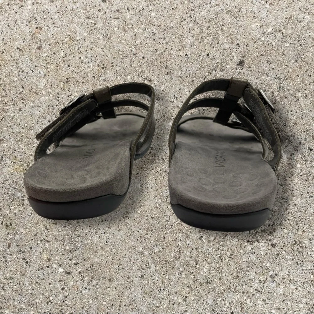 Vionic MISA SLIDE SANDAL Pewter Size 9